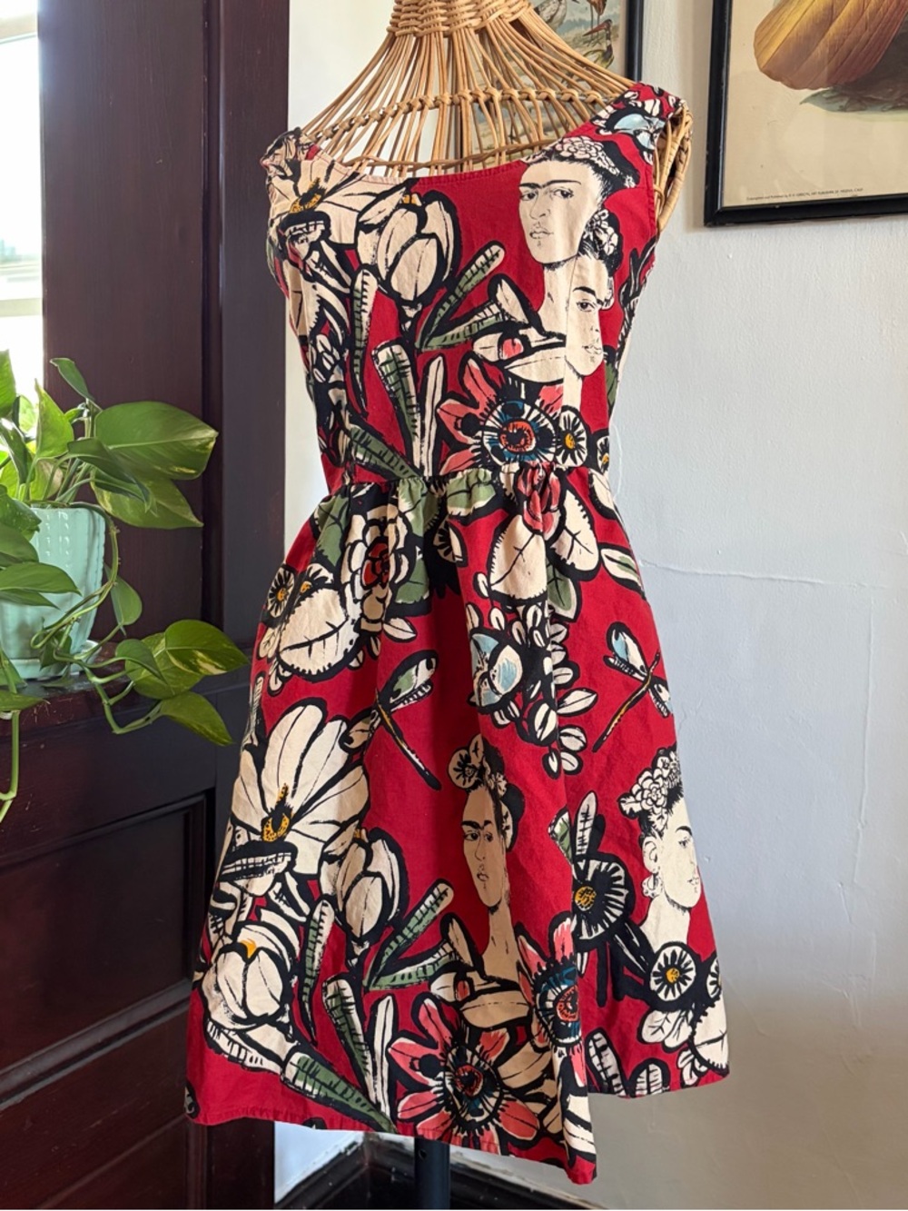 Vintage y2k Retrolicious Frida Kahlo Mini Dress